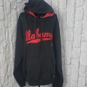 Alabama Crimson Tide Black and Red Hoodie‎ Sweatshirt Unisex Large